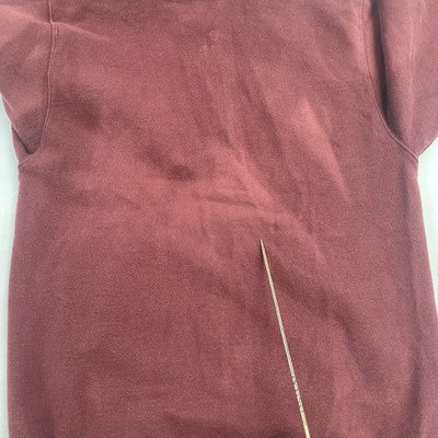 Vintage Champion Full Zip Sweatshirt Hoodie Size Medium Red 90s