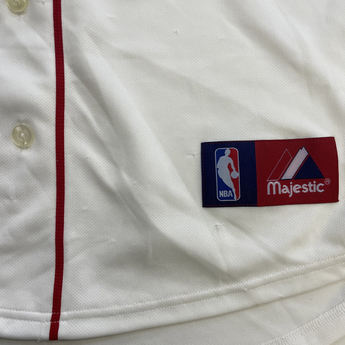 Vintage Detroit Pistons Rasheed Wallace Majestic Baseball Jersey Size Large NBA