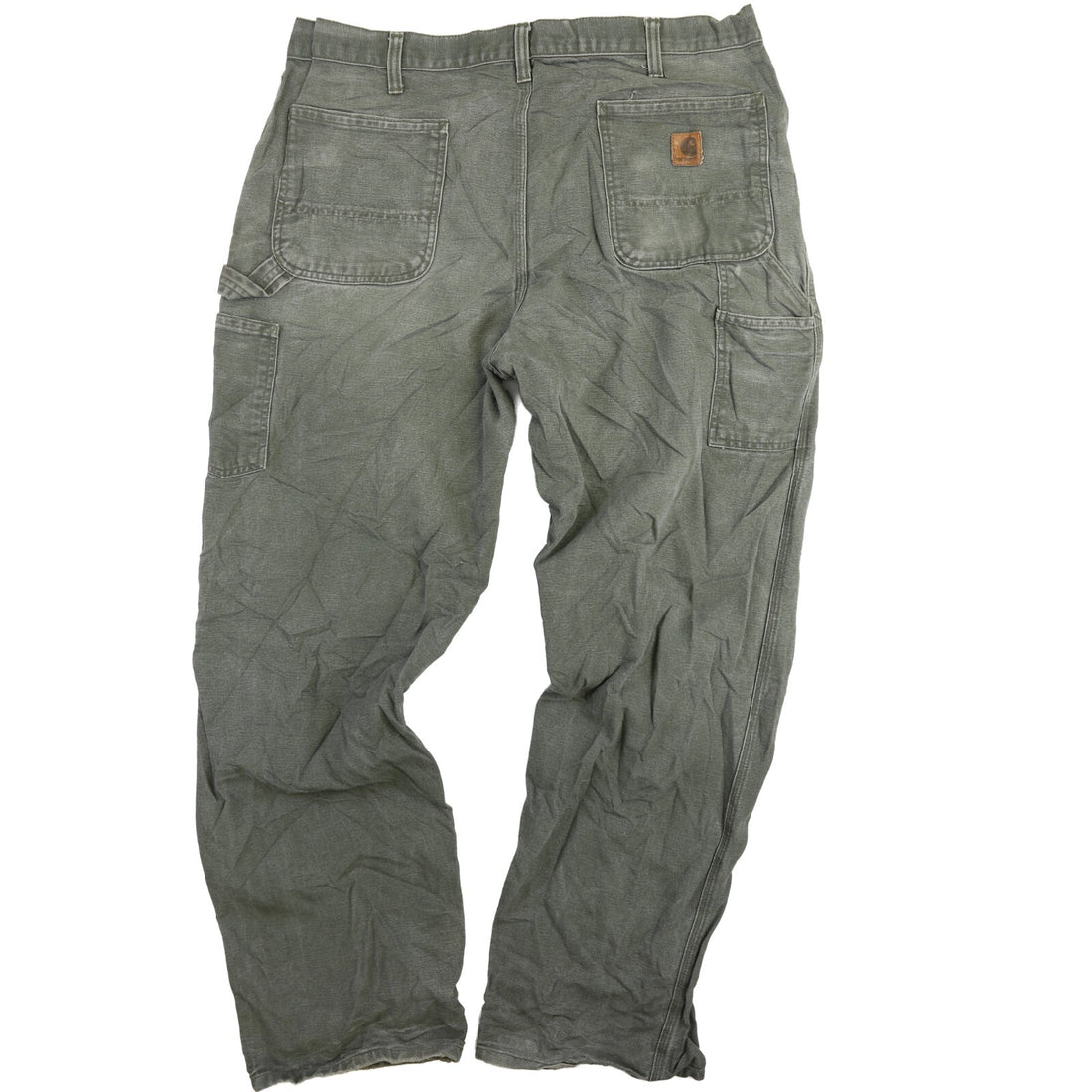 Carhartt Canvas Carpenter Work Pants Size 38 X 34 Moss Green