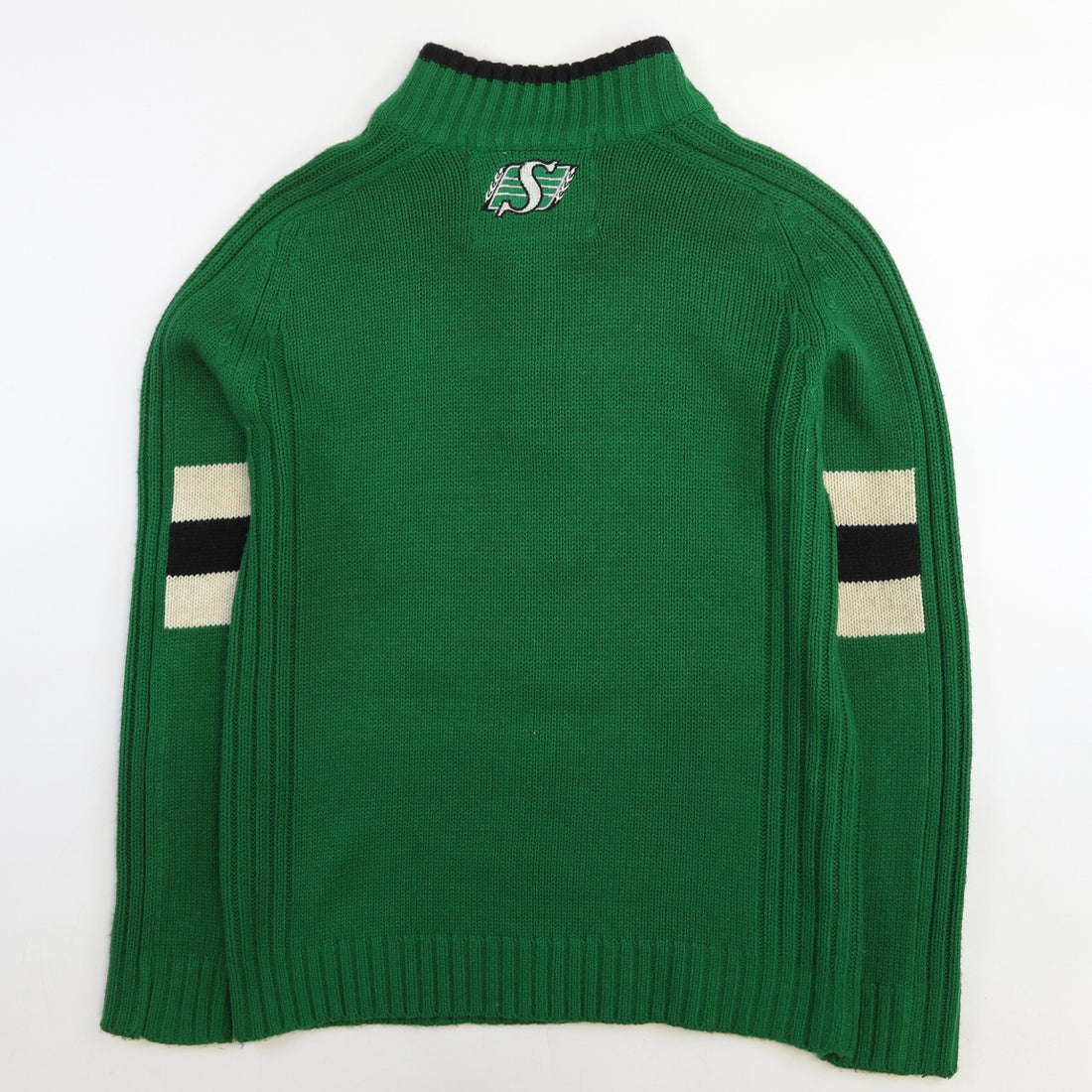 Saskatchewan Roughriders 1/4 Zip Pullover Sweater Size Small CFL