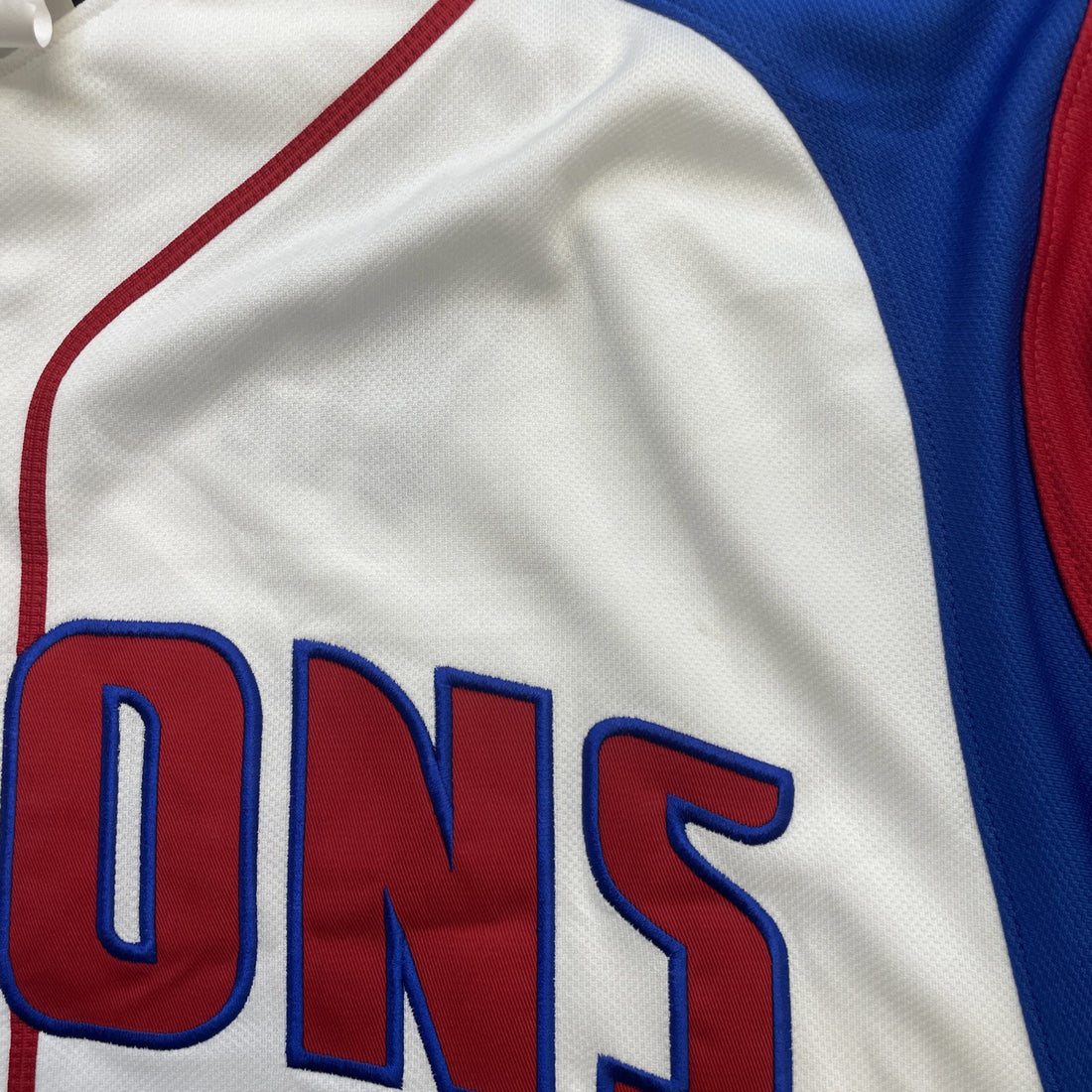 Vintage Detroit Pistons Rasheed Wallace Majestic Baseball Jersey Size Large NBA