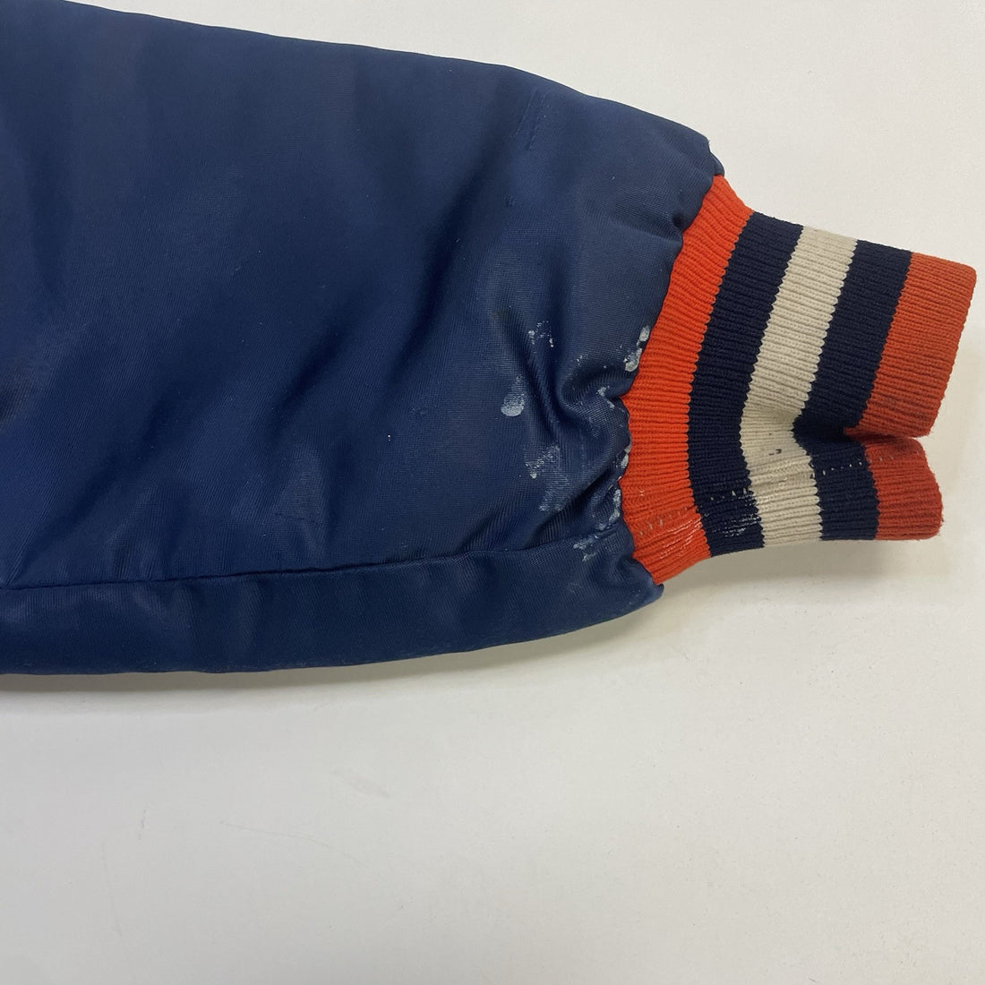 Vintage Syracuse Orange Starter Satin Bomber Jacket Size Large 80s NCAA