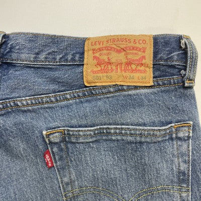 Vintage Levi Strauss & Co 501 Denim Jeans Pants Size 34 X 34