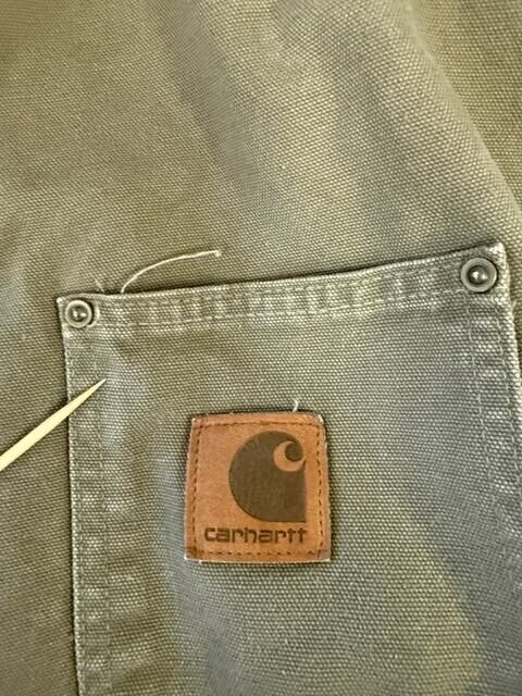 Vintage Carhartt Canvas Work Jacket Size 2XL Aztec Lined JP1021