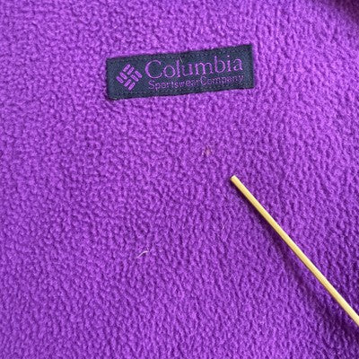 Vintage Columbia Full Zip Fleece Jacket Womens Size Small Purple