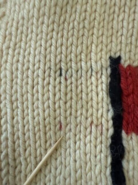 Vintage Golf Fore Wool Knit Cowichan Sweater Size Large
