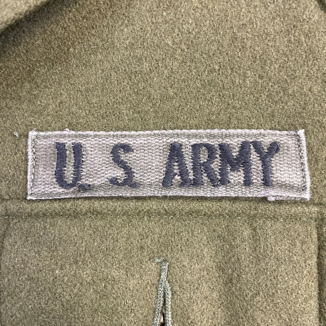 Vintage US Army Cold Weather Field Wool OG 108 Button Up Shirt Small Military