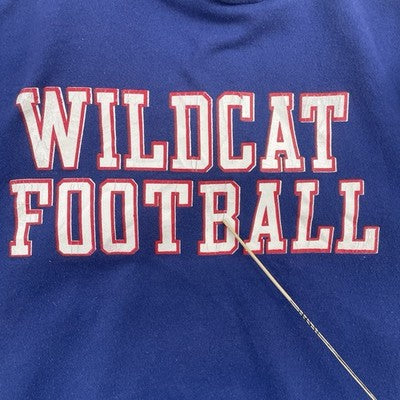 Vintage Wildcat Football Sweatshirt Hoodie Size XL 90s NCAA
