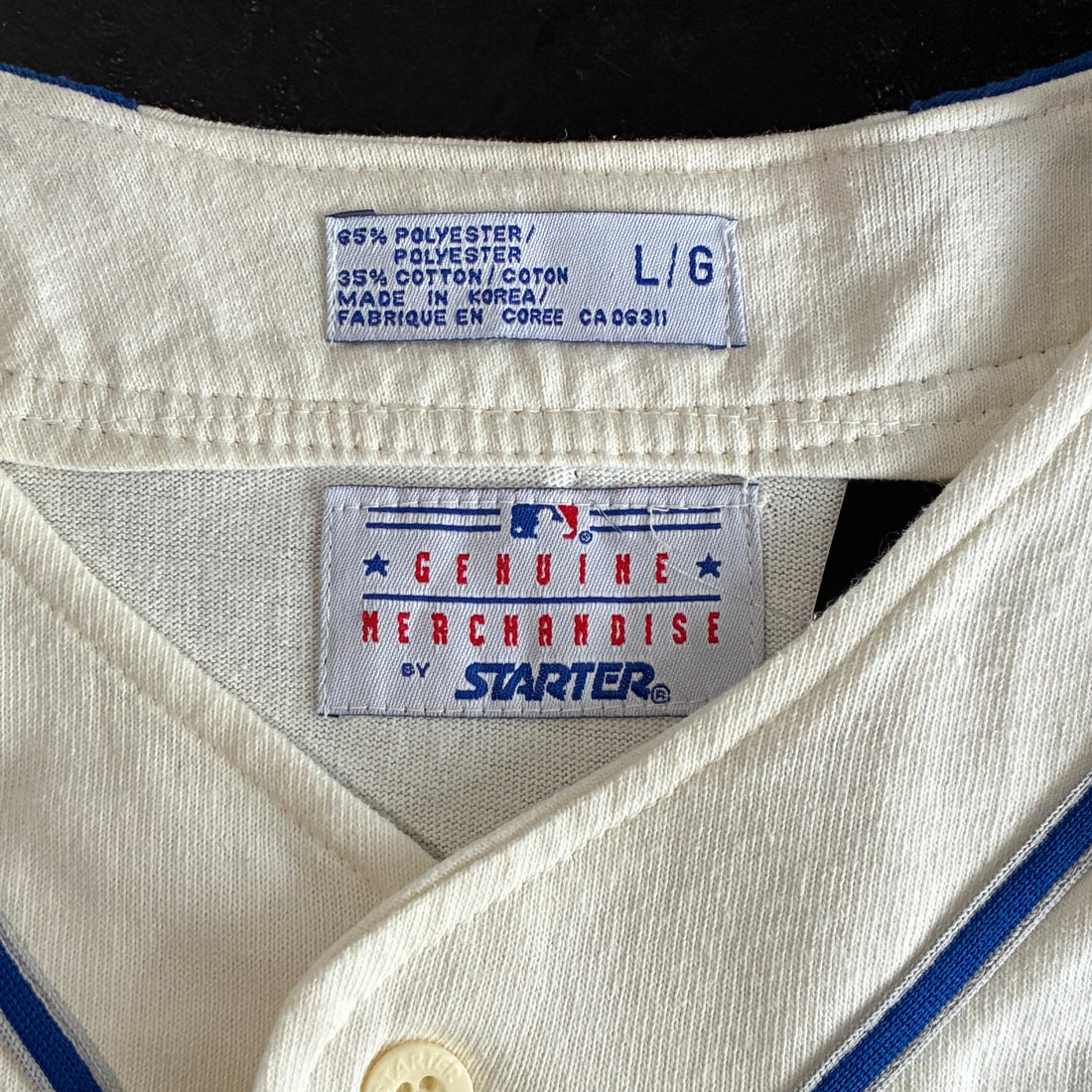 1992 Starter Toronto Blue Jays World Series Champs Baseball Jersey L MLB