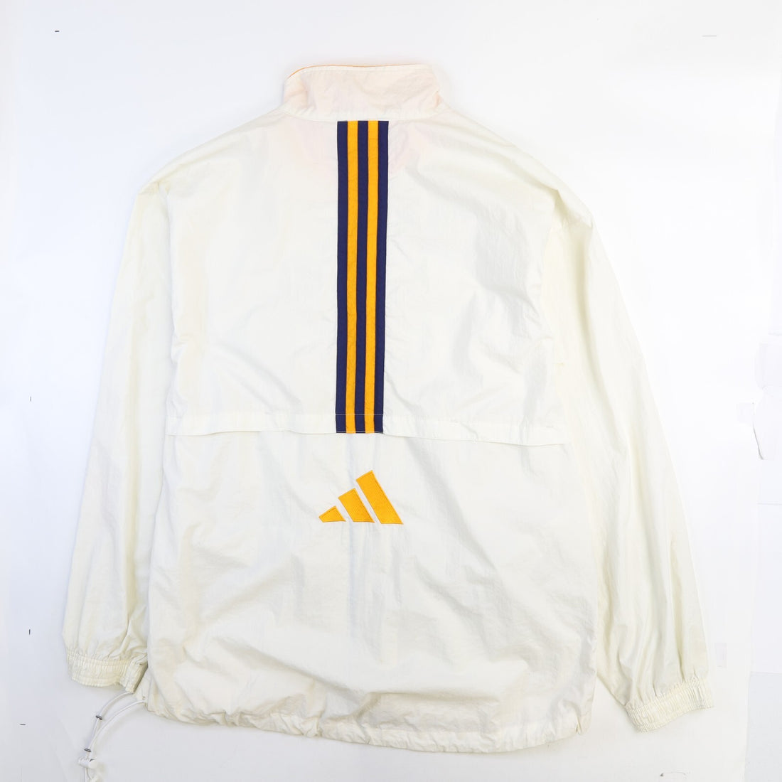 Vintage Adidas Windbreaker Light Jacket Size Large White