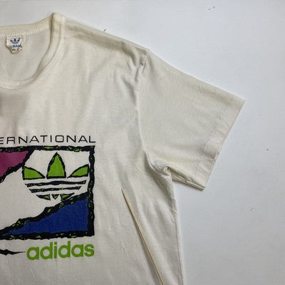 Vintage International Adidas Trefoil T-Shirt Size Large 80s