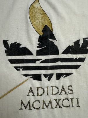 Vintage Adidas MCMXCII Logo T-Shirt Size XL 90s