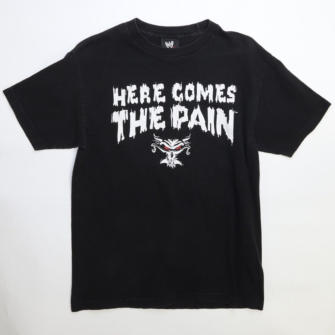 Vintage Brock Lesnar Here Comes The Pain Wrestling T-Shirt Size Medium 2002 WWE