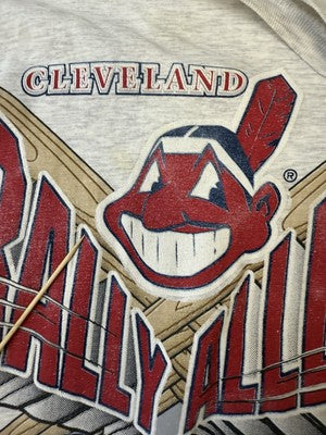 Vintage Cleveland Indians T-Shirt Size Medium 1995 90s MLB