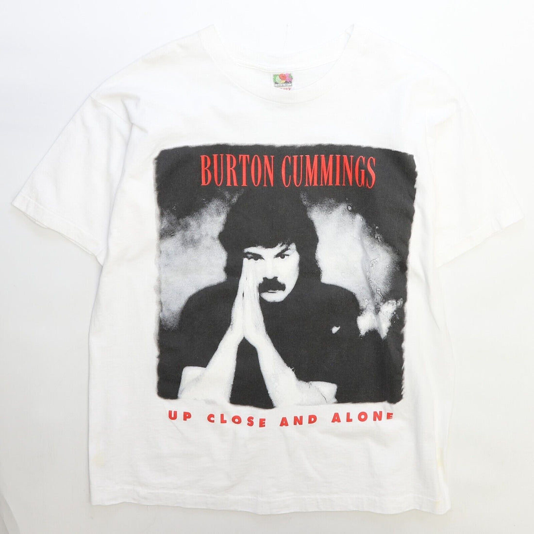 Vintage Burton Cummings Up Close And Alone T-Shirt Size XL