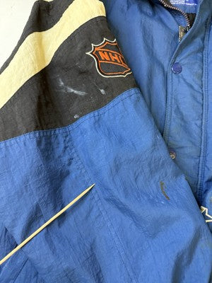 Vintage Toronto Maple Leafs Starter Puffer Jacket Size Large Split NHL