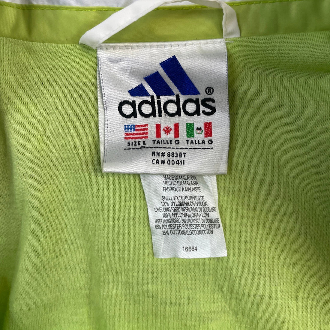 Vintage Adidas Windbreaker Light Jacket Large