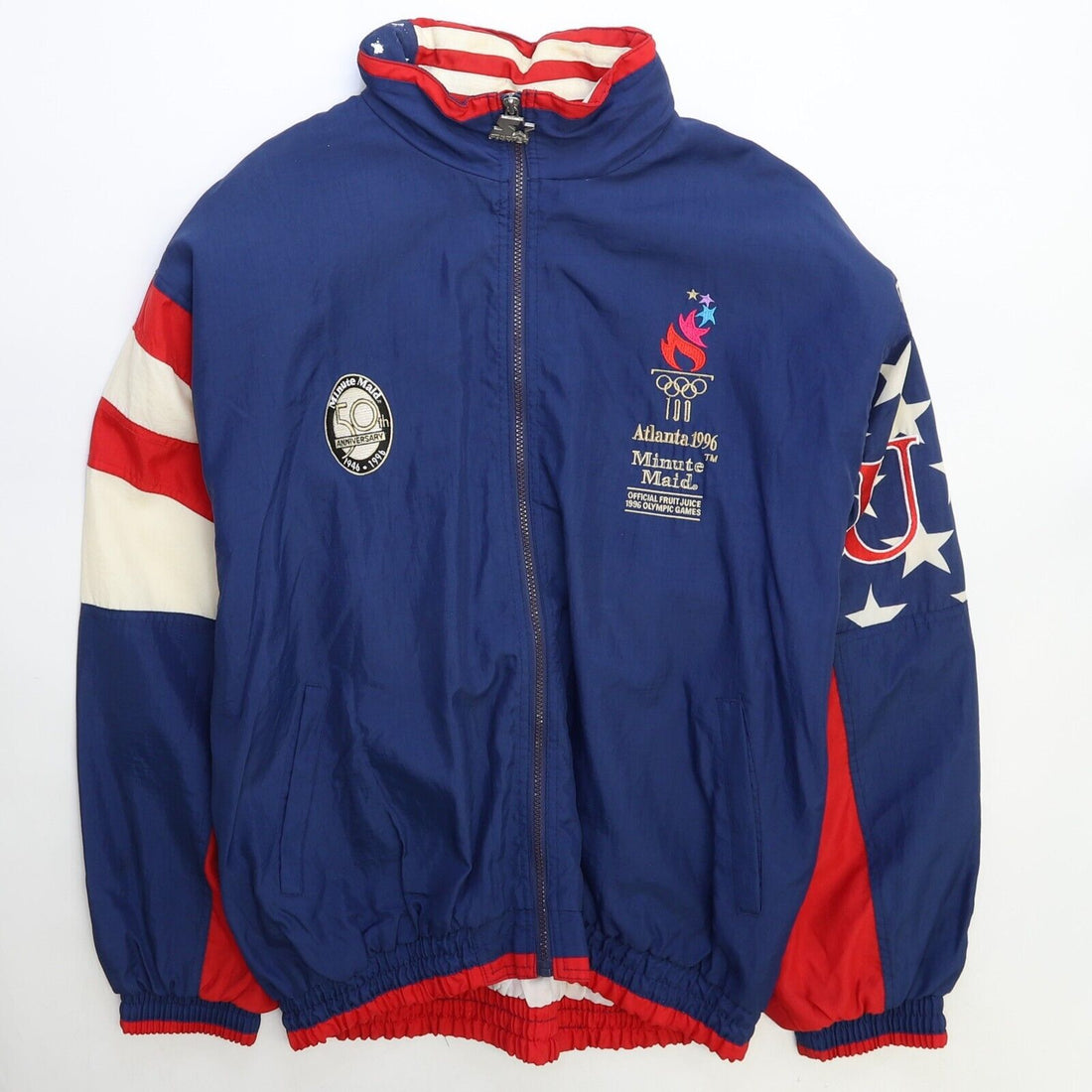 Vintage Team USA Olympics Eagle Starter Windbreaker Jacket Large Minute Maid 90s