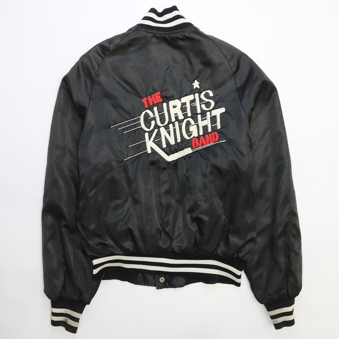 Vintage Curtis Knight Band Satin Jacket Size Small Music