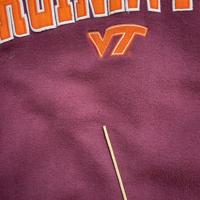 Virginia Tech Hokies Sweatshirt Hoodie Size Small NCAA