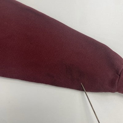 Vintage Champion Full Zip Sweatshirt Hoodie Size Medium Red 90s