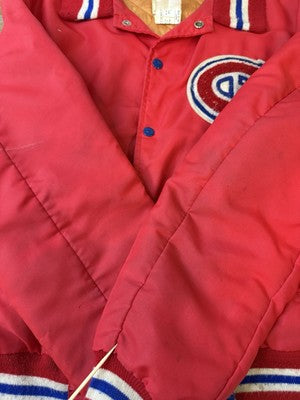 Vintage Montreal Canadiens Bomber Jacket Size Large NHL
