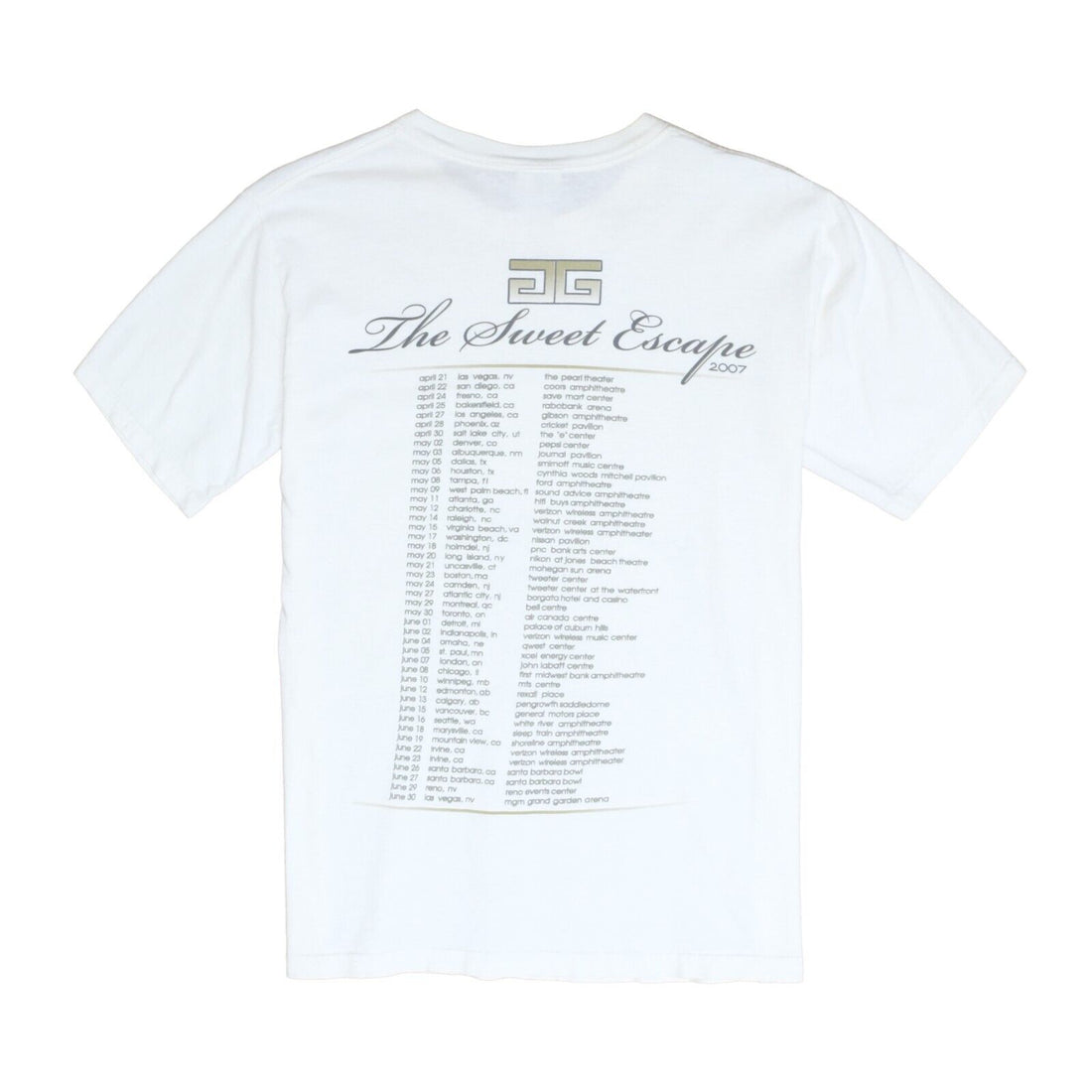 Gwen Stefani The Sweet Escape Tour T-Shirt Size Small Pop Music 2007