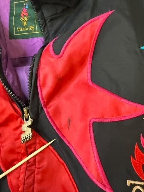 Vintage Atlanta 1996 Olympics Starter Windbreaker Light Jacket Size Large