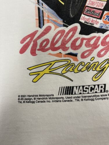 Vintage Terry Labonte Tony Tiger Kellogg's Racing T-Shirt Size Large 2001 NASCAR