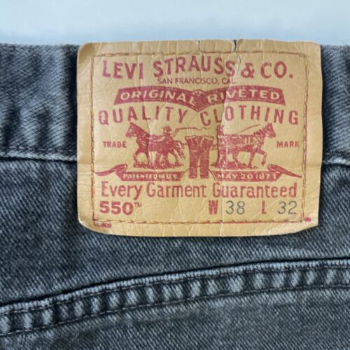 Vintage Levi Strauss & Co 550 Denim Jeans Pants Size 38 X 32 Black