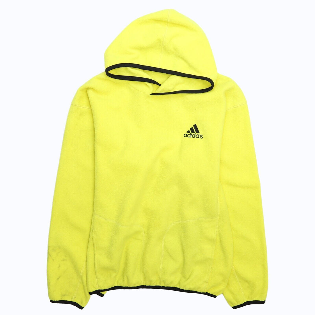 Vintage Adidas Fleece Hoodie Size Medium Yellow