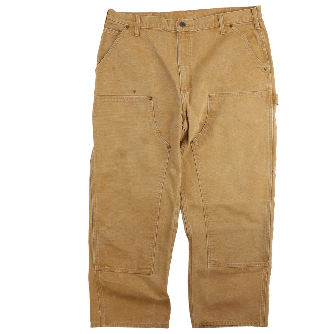 Carhartt Canvas Carpenter Double Knee Work Pants Size 38 X 30 Brown