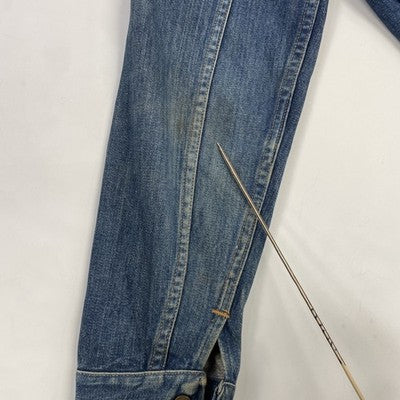 Vintage Wrangler Denim Jacket Size 38 Racing Team Patch 70s