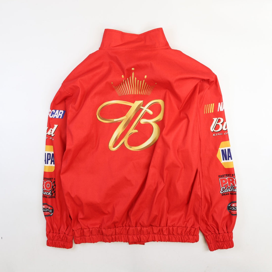 Budweiser King of Beers Racing Light Bomber Jacket Size Small Promo