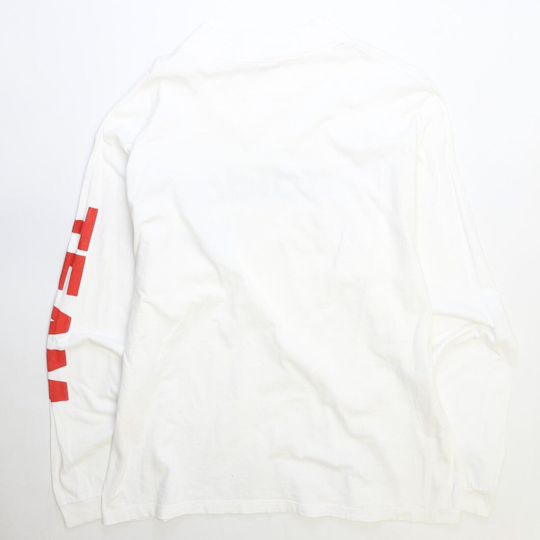 Vintage Team Adidas Mock Neck Long Sleeve T-Shirt Size XL White