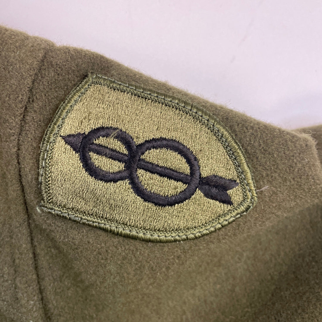 Vintage US Army Cold Weather Field Wool OG 108 Button Up Shirt Small Military