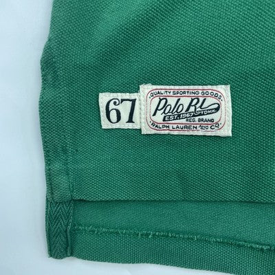 Polo Ralph Lauren Football Rugby Shirt Size Large Green Chief Head
