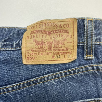 Vintage Levi Strauss & Co 550 Denim Jeans Pants Size 34 X 32 Blue