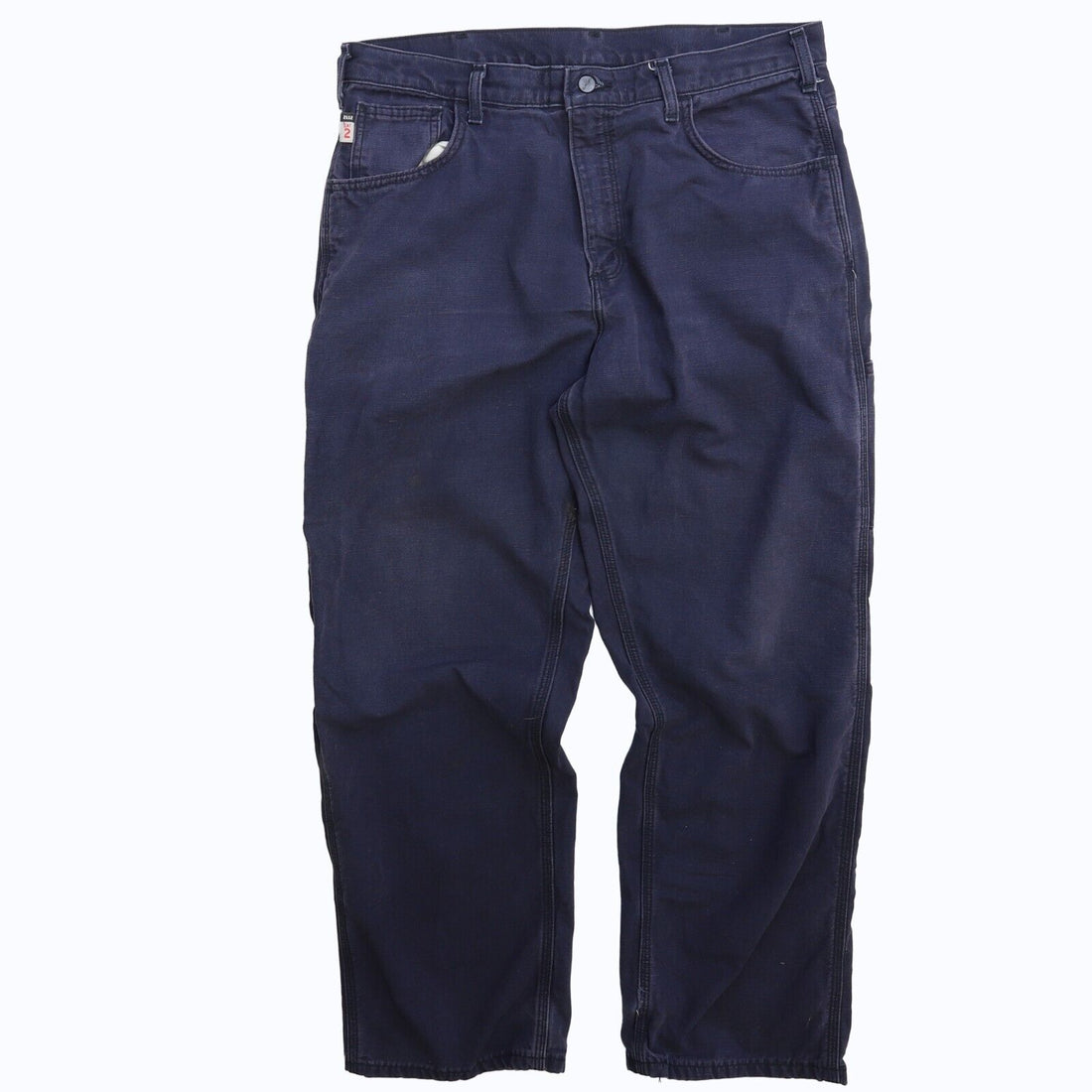 Carhartt FR Carpenter Work Pants Size 36 X 30 Blue Flame Resistant