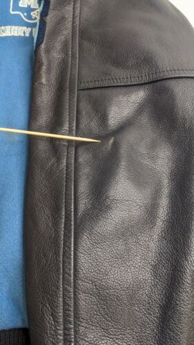 Vintage St Michael's Kerry Blues Football Leather Wool Varsity Jacket Size XL