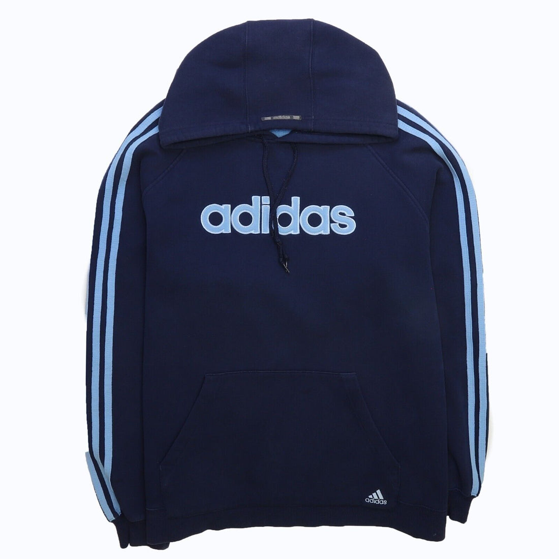 Vintage Adidas Sweatshirt Hoodie Size Large Blue