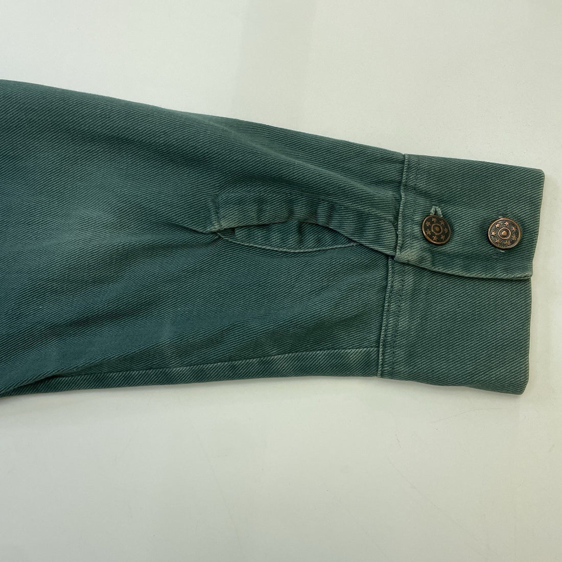 Vintage JCPenney Button Up Shirt Size Large Green