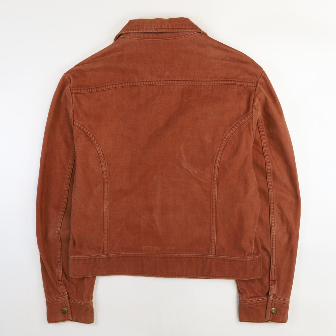 Vintage Lee Moleskin Western Jacket Size Large Burgundy Cropped 70s
