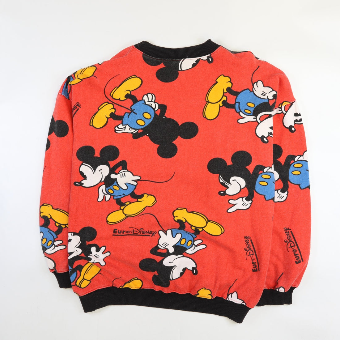 Vintage Mickey Mouse Disney Crewneck Sweatshirt Size Large/XL All Over Print 90s