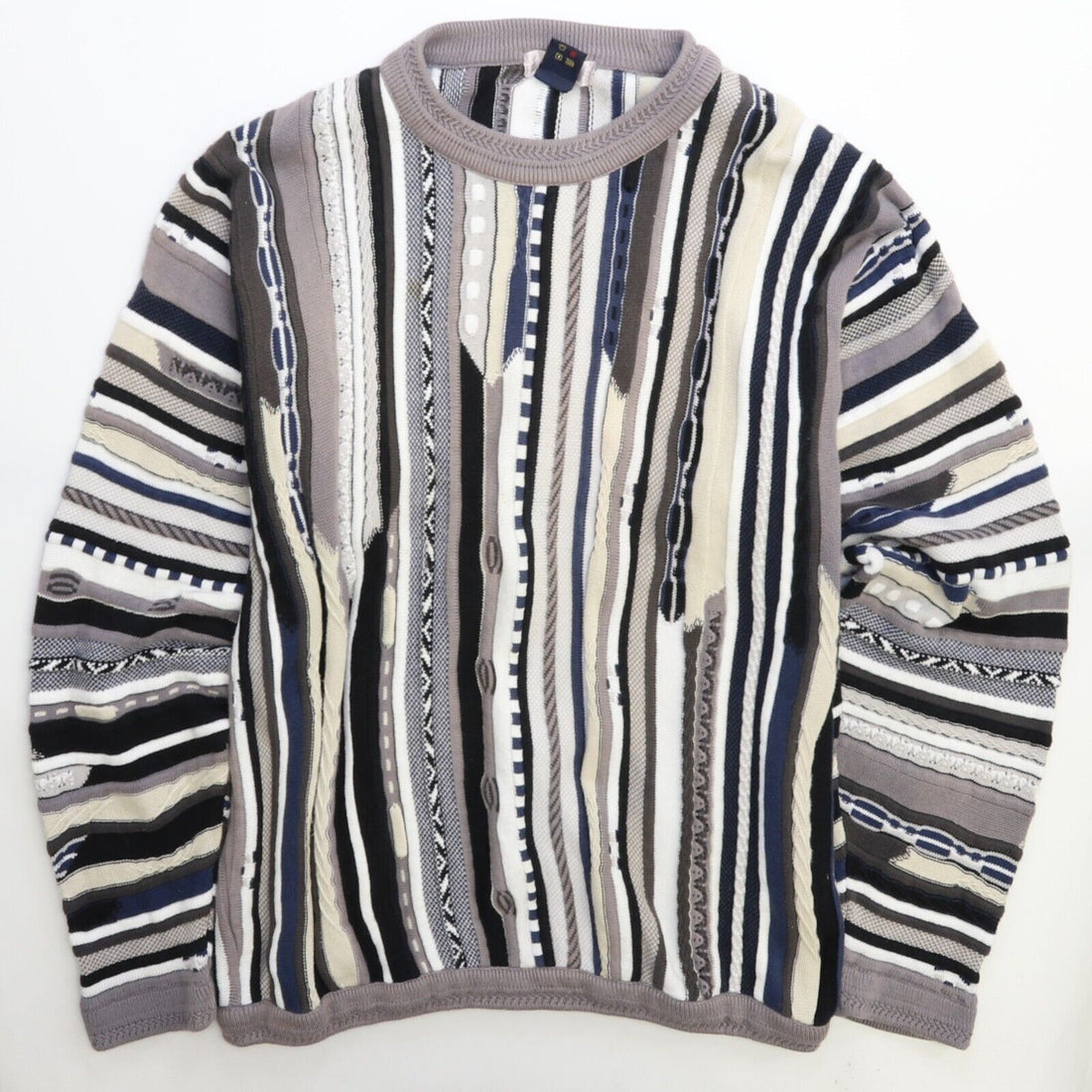 3D Knit Crewneck Sweater Size XL Coogi Style