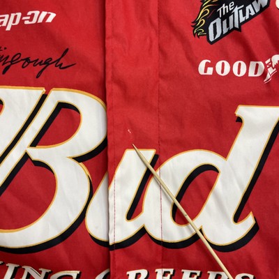 Budweiser King of Beers Racing Light Bomber Jacket Size Small Promo