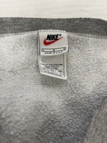 Vintage Nike Sweatshirt Size Large Gray Embroidered Swoosh 90s