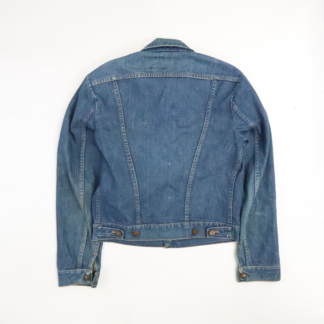 Vintage Wrangler Denim Jacket Size 38 Racing Team Patch 70s