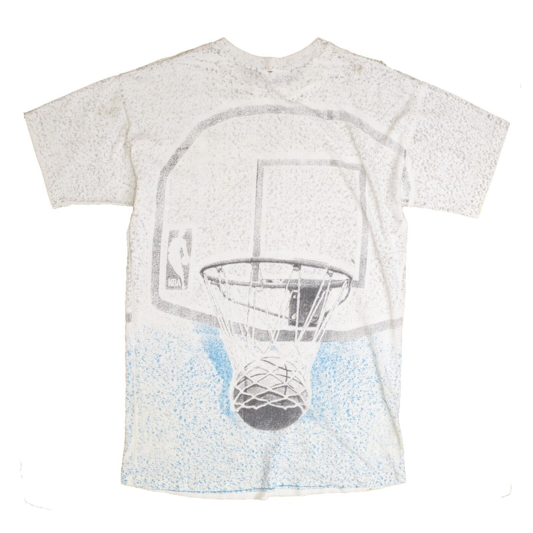 Vintage Charlotte Hornets T-Shirt Size Medium All Over Print 1992 90s NBA