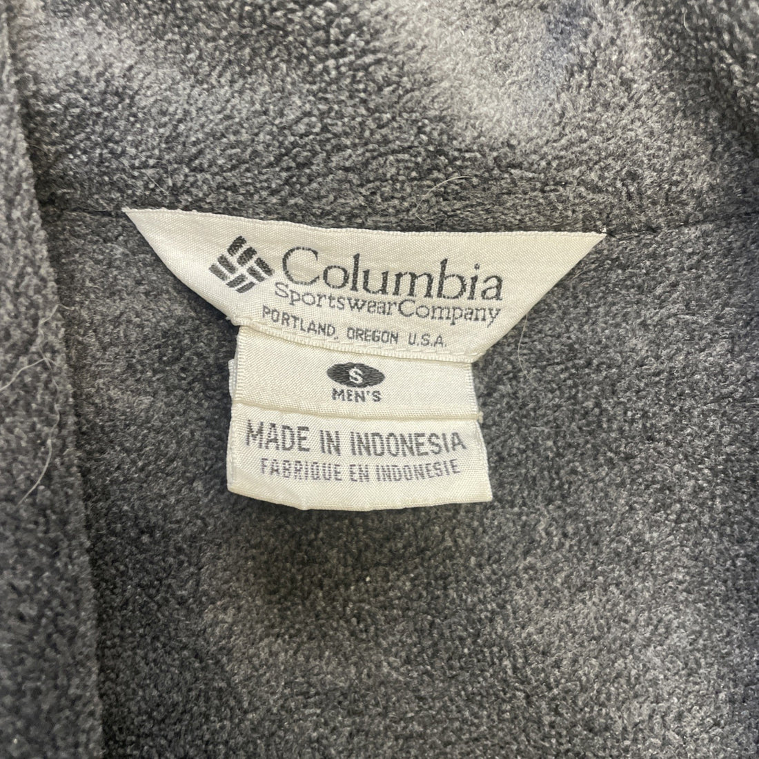 Vintage Columbia Fleece Vest Jacket Size Small Gray